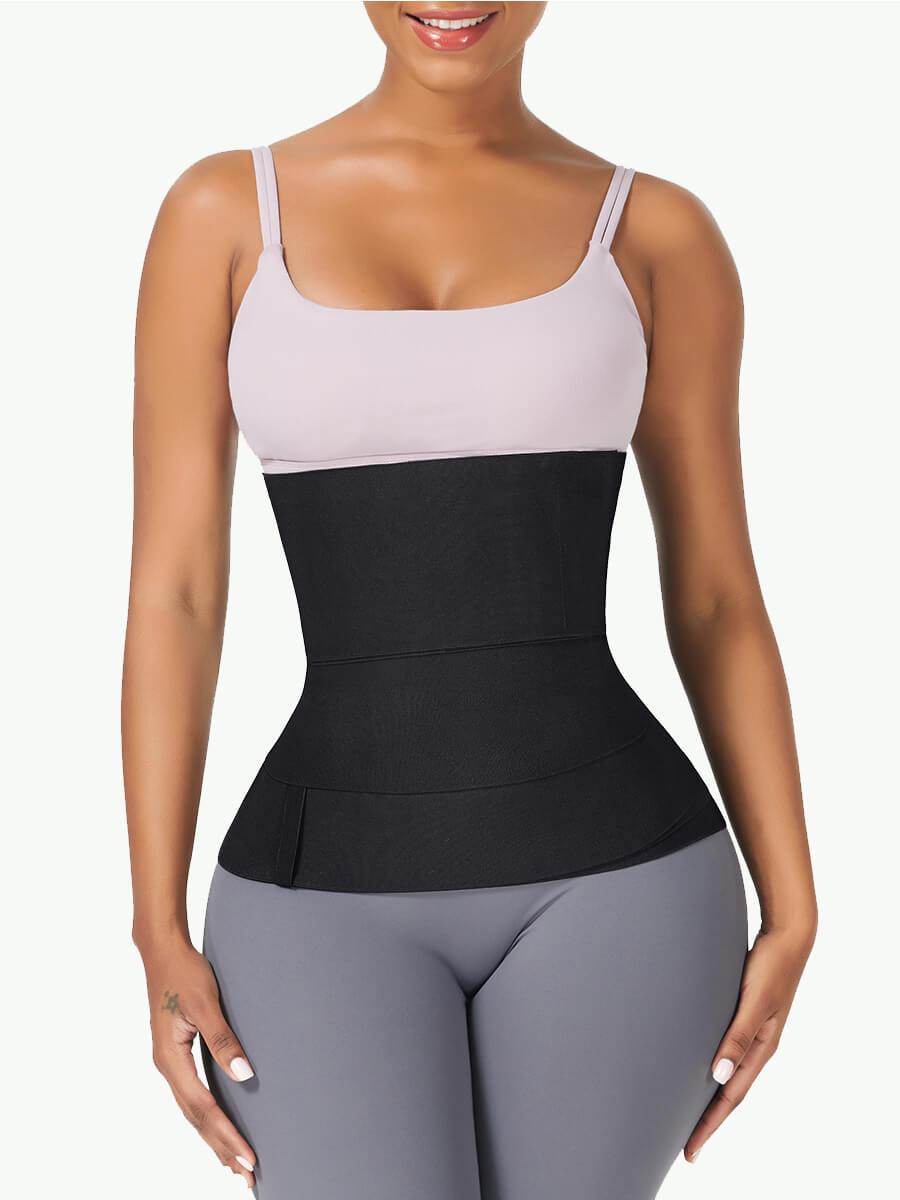 Waist Trainer Latex Double Belt Waist Cincher – Luxe Sculpt Spa